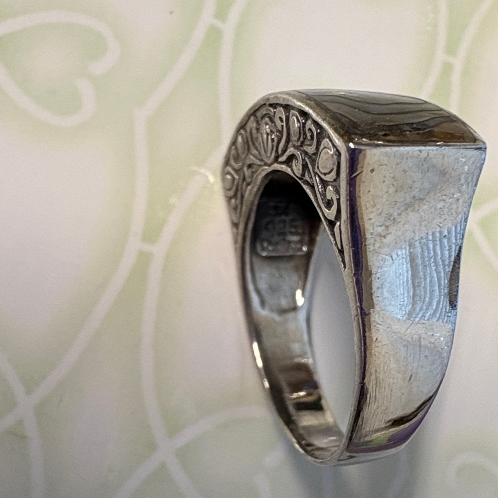 Abalone Silver Ring - image 6